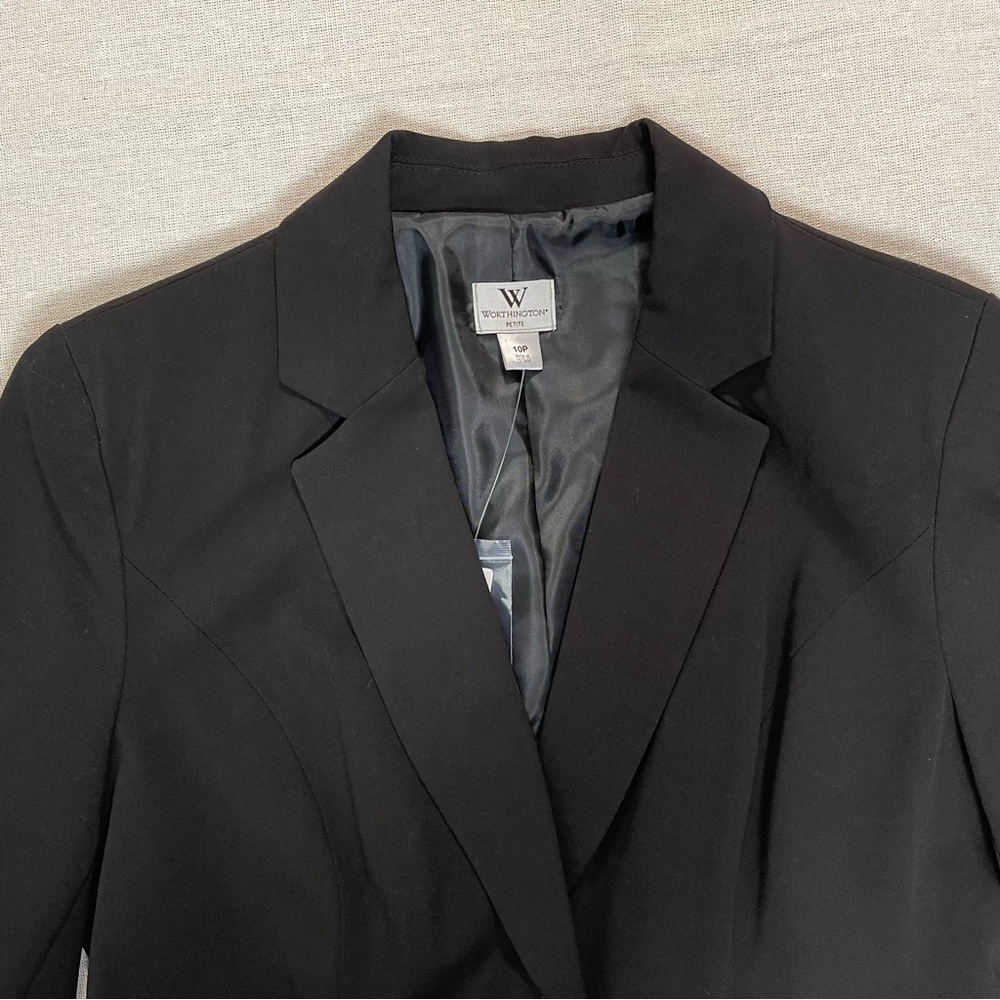Worthington | NWT Petite Black Blazer | 10P - Picture 3 of 10